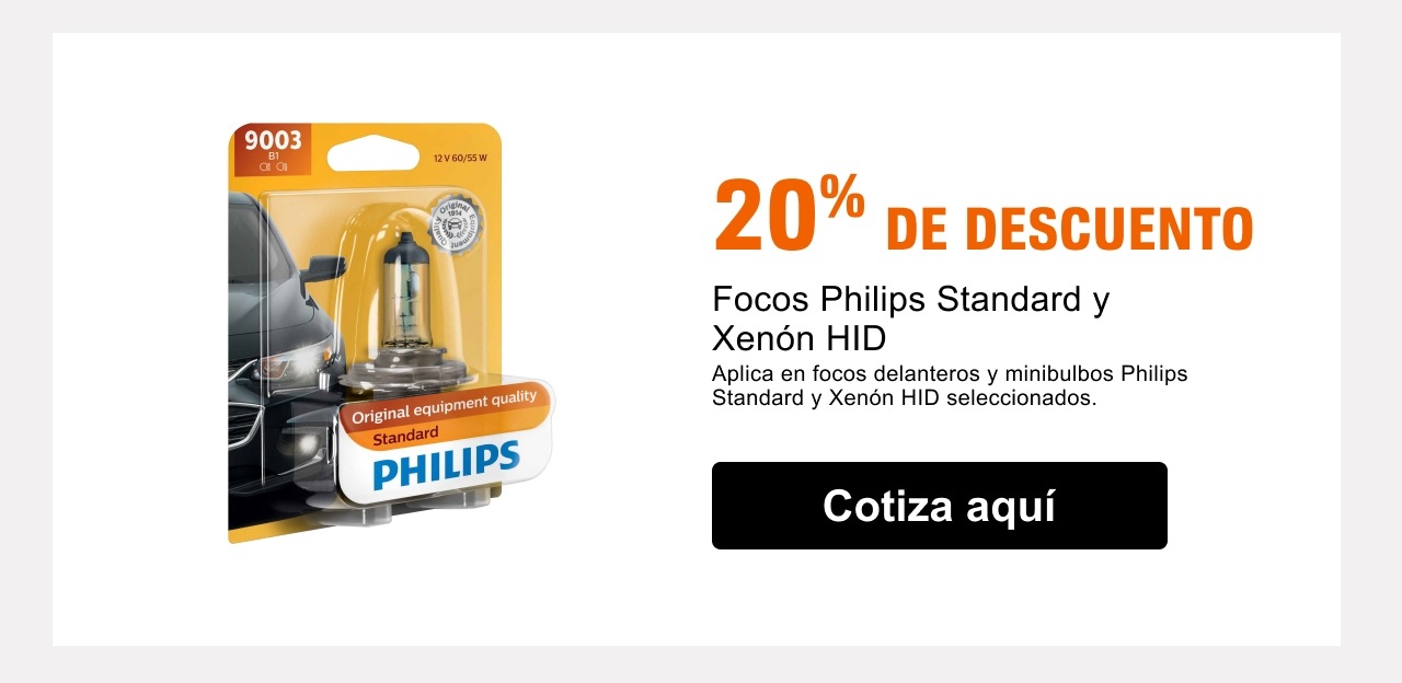 20% de descuento en focos Philips
